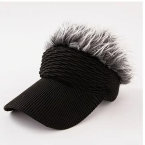 Gorro Negro con peluca