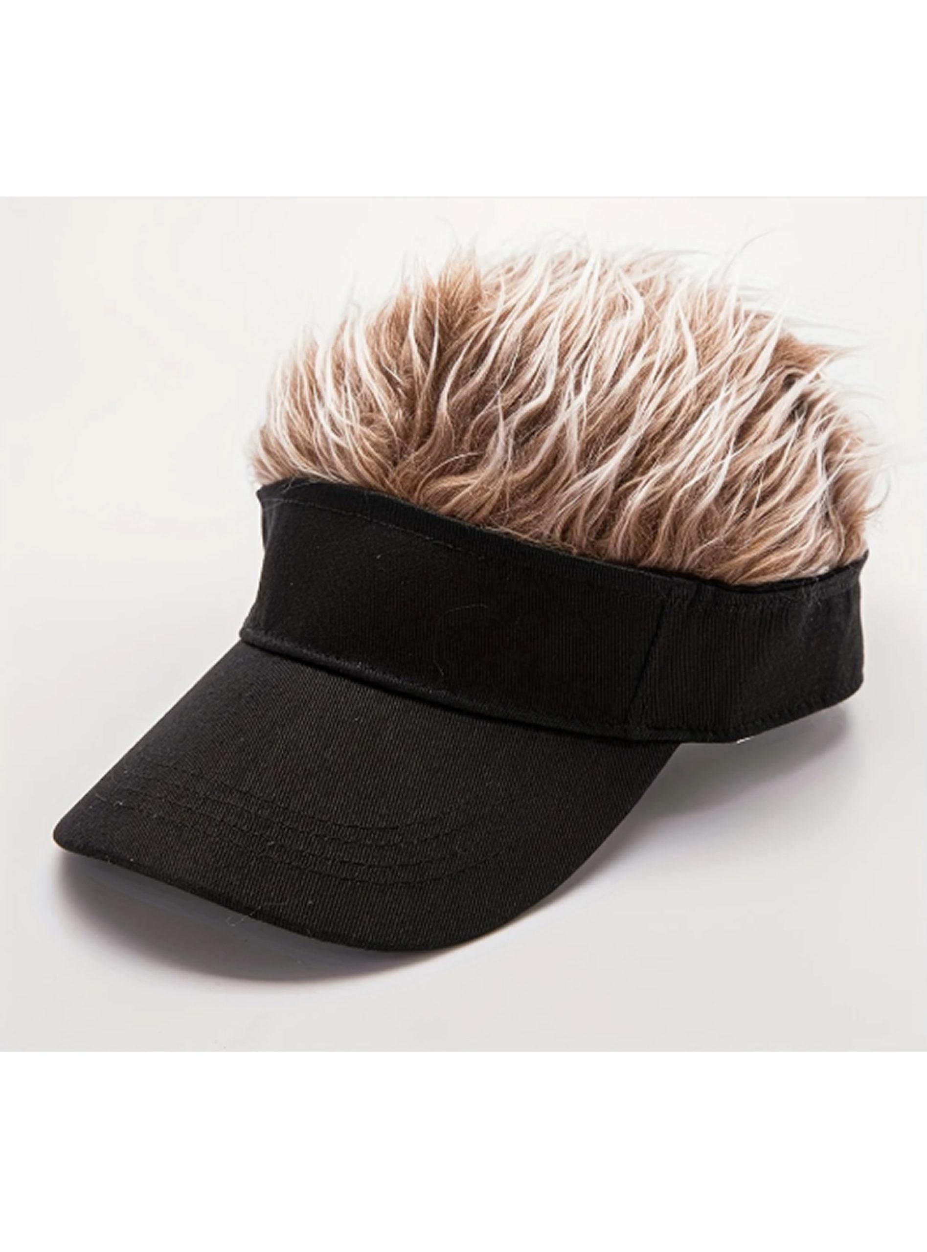 Gorro Negro con peluca