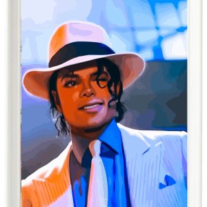 Set Cuadros Michael Jackson 1 - Marco Negro