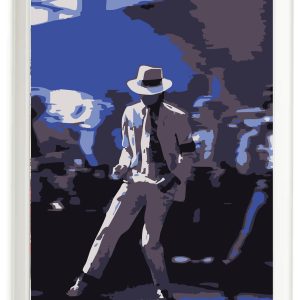 Set Cuadros Michael Jackson 3 - Marco Negro