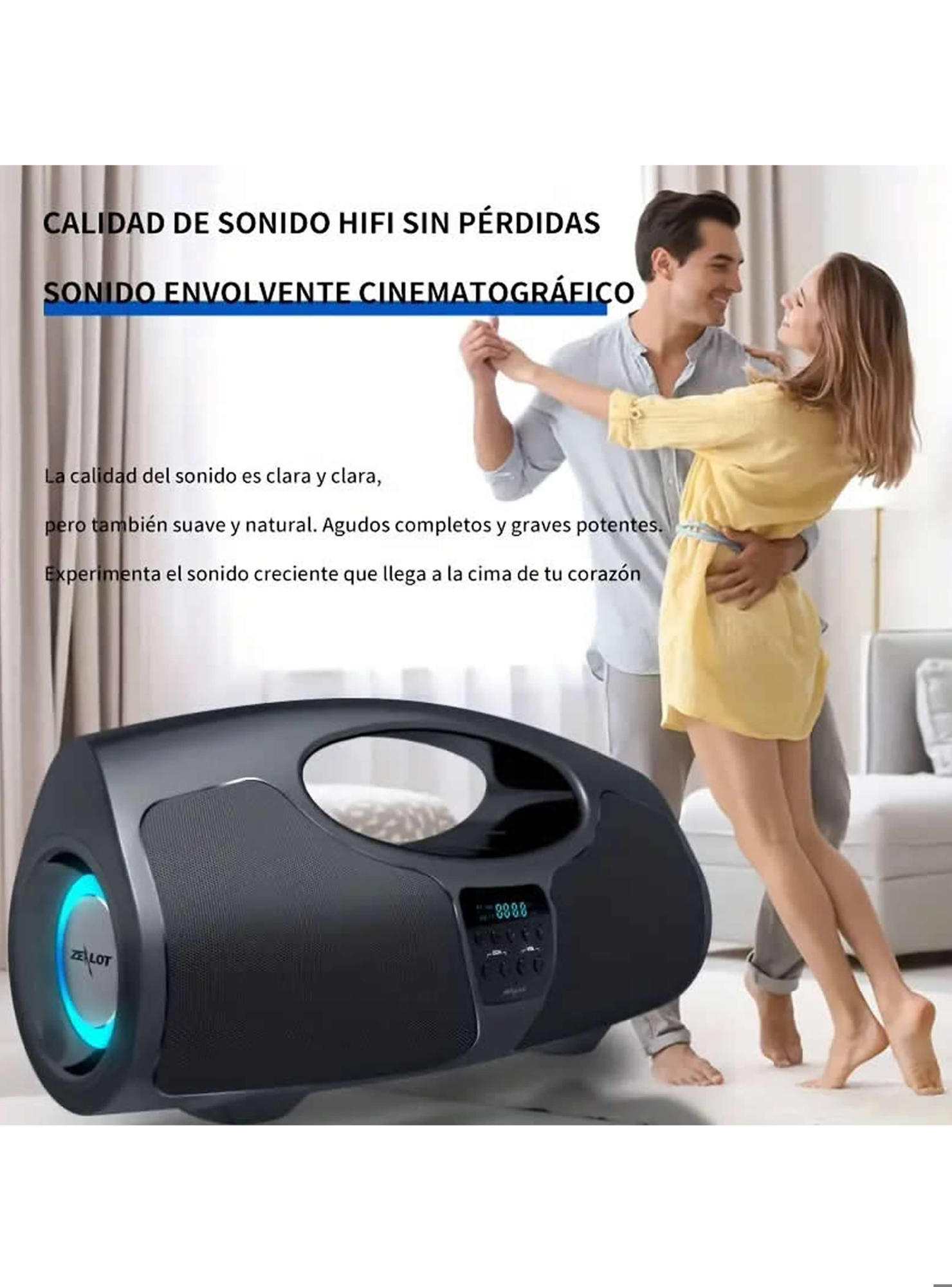 Zealot P1 Parlante Profesional compacto Karaoke 20 horas